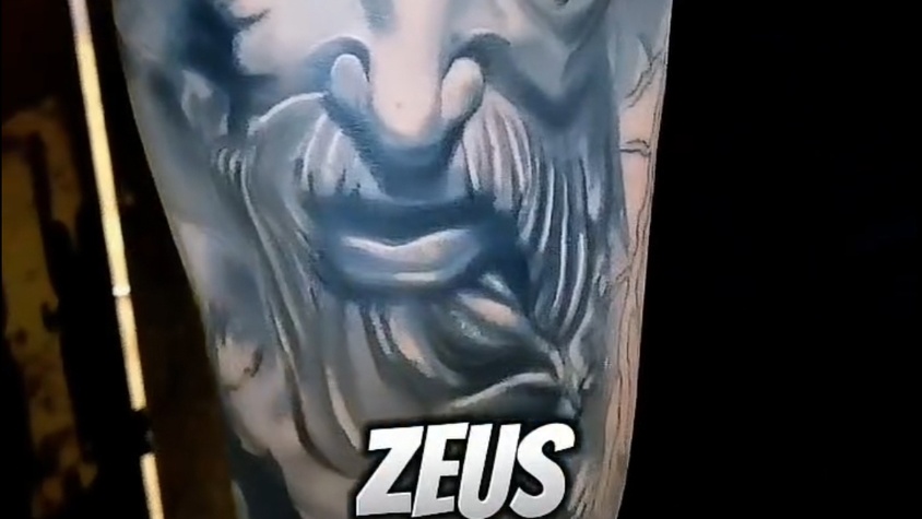 Tatouage portrait zeus