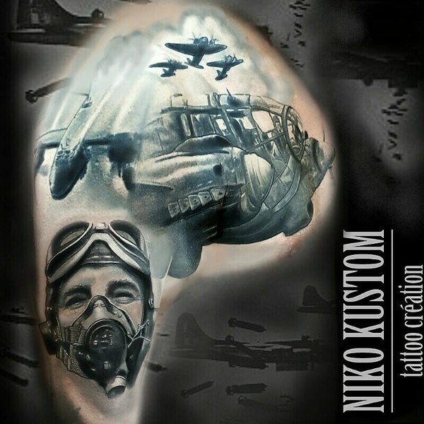 war tattoo aviator