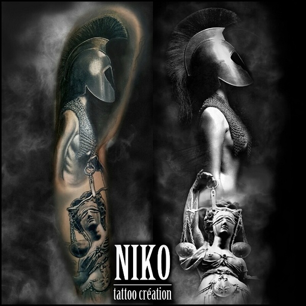 Manchette guerrière spartiate 