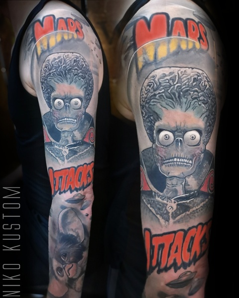 tim burton tattoo portrait tatouage film